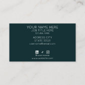 Watercolor Waves Business Card 名刺 (正面)