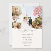 Watercolor wedding garden  招待状 (正面)