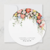 Watercolor Wedding Weekend Order of Events 招待状 (裏面)