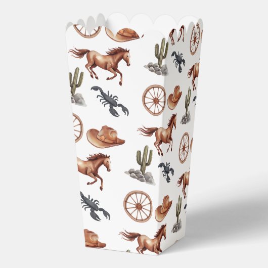 Watercolor Western Kid Art フェイバーボックス (裏面)