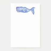 Watercolor Whale ポストイット (正面)