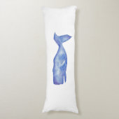 Watercolor whale pillow ボディピロー (正面縦)