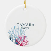 Watercolor Whale Shark セラミックオーナメント (裏面)