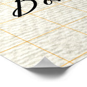 Watercolor Whimsical Black Cat And Monstera Leaves ポスター (角)