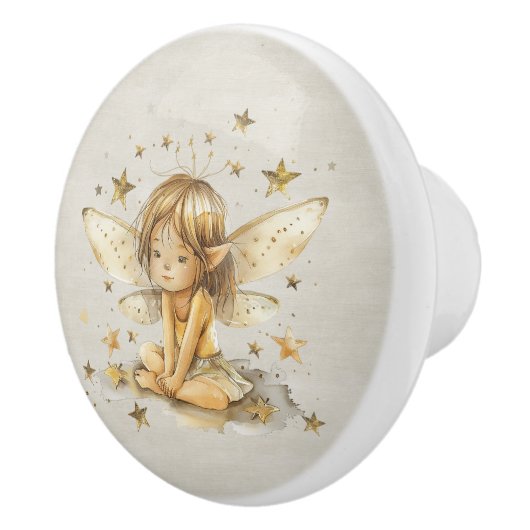 Watercolor Whimsical Fairy セラミックノブ (右)
