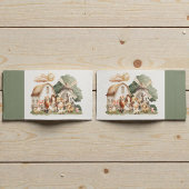 Watercolor Whimsical Farm Animals 枕カバー