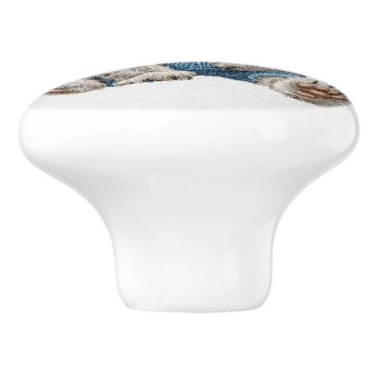 Watercolor Whimsical Personalized Koala Bear セラミックノブ (側面)