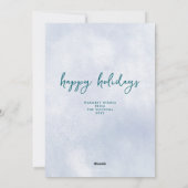 Watercolor Whimsy Festive Ornaments Christmas シーズンカード (裏面)