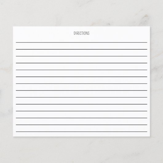 Watercolor Whisk Double-Sided Recipe Card (裏面)