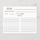 Watercolor Whisk Double-Sided Recipe Card (正面)