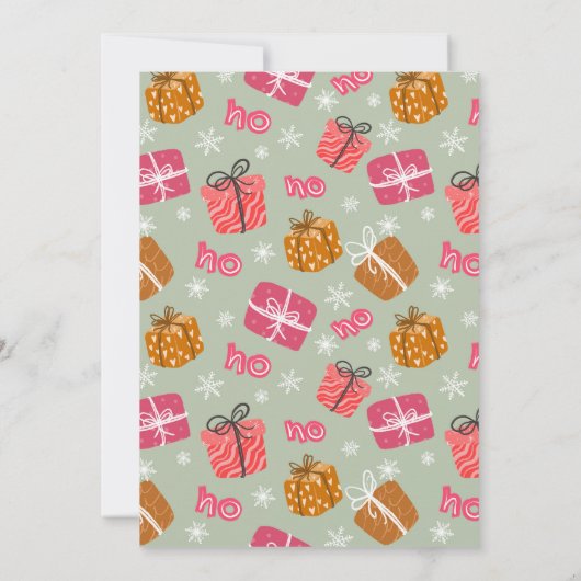 Watercolor White Elephant Gift Exchange Party 招待状 (裏面)