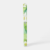 Watercolor White Floral Botanical Phone Case iPhone 16ケース (左側面)