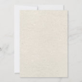 Watercolor White Floral neutral gender baby shower 招待状 (裏面)