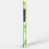 Watercolor White Flowers & Leaves Phone Case Samsung Galaxyケース (右側面)