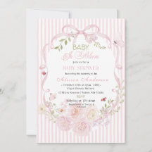 Watercolor Wildflower Baby in Bloom Baby shower