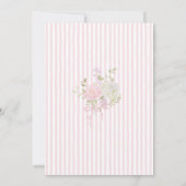 Watercolor Wildflower Baby in Bloom Baby shower 招待状 (裏面)