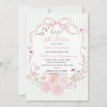 Watercolor Wildflower Baby in Bloom Baby shower
