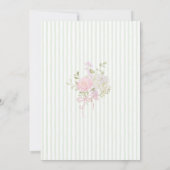 Watercolor Wildflower  Baby in Bloom Baby shower 招待状 (裏面)