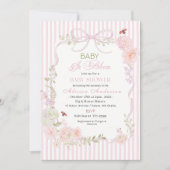 Watercolor Wildflower  Baby in Bloom Baby shower 招待状 (正面)