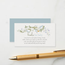 Watercolor Wildflower Baby Shower Books for Baby