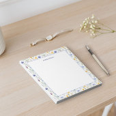 Watercolor Wildflower Borders Notepad ノートパッド