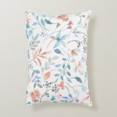  Watercolor Wildflower Floral アクセントクッション (正面(垂直))
