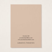 Watercolor Wildflower Garden Jewelry Display Card (裏面)