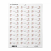 Watercolor Wildflower Girl 1st Birthday ラベル (フルシート)