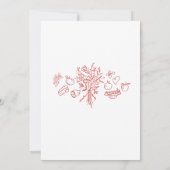  Watercolor wildflower graduation brunch invitatio 招待状 (裏面)