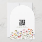 Watercolor Wildflower Graduation Garden Party 招待状 (裏面)