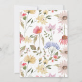 Watercolor Wildflower Graduation Grad Garden Party 招待状 (裏面)