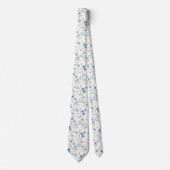 Watercolor Wildflower Meadow Floral Pattern ネクタイ (正面)