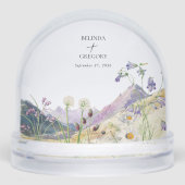 Watercolor Wildflower Mountain Wedding Favor (正面)