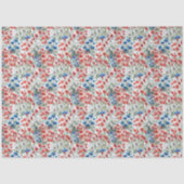 Watercolor Wildflower Poppy Tissue Paper Wrap 薄葉紙 (正面)