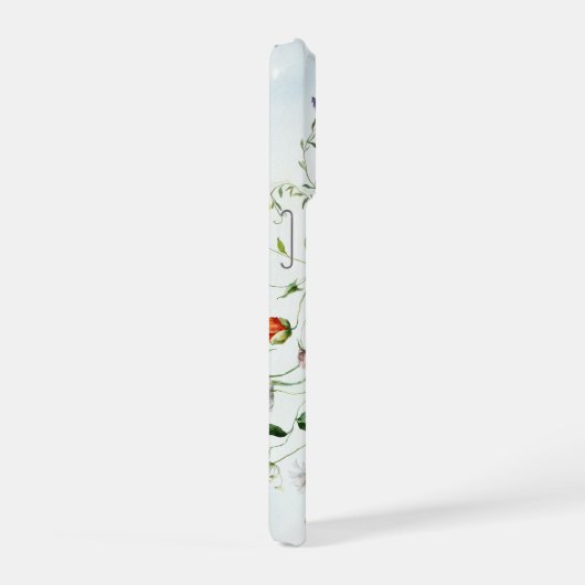Watercolor Wildflower Scripture Personalized iPhoneケース (右側面)