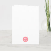 Watercolor Wildflower Shaped Heart Mother's Day カード (裏面)