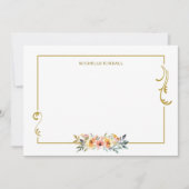 Watercolor Wildflower Spring Summer  ノートカード (正面)