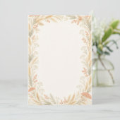 Watercolor Wildflower Wedding Program プログラム (スタンド正面)