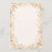 Watercolor Wildflower Wedding Program プログラム (正面)