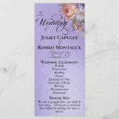 Watercolor Wildflowers - Blue Lilac Wedding プログラム (正面)