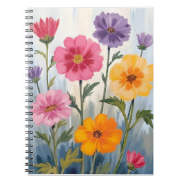 Watercolor Wildflowers | Flower Field Painting  ノートブック