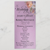 Watercolor Wildflowers - Lavender Wedding プログラム (正面)