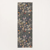Watercolor Wildflowers Monogram Name ヨガマット (裏面)