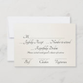 Watercolor Wildflowers - Rose Pink 出欠カード (裏面)