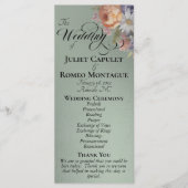 Watercolor Wildflowers - Sage Wedding プログラム (正面)