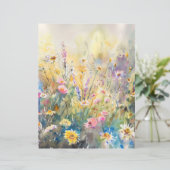 Watercolor Wildflowers Scrapbook Paper (スタンド正面)