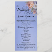 Watercolor Wildflowers - Sky Blue Wedding プログラム (正面)