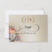 Watercolor Wildflowers - Wheat 出欠カード (正面)