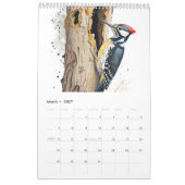 Watercolor Wildlife of the Forest – 2026 Calendar カレンダー (3月 2027)