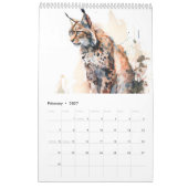 Watercolor Wildlife of the Forest – 2026 Calendar カレンダー (2月 2027)